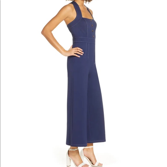NWT ALI & JAY Blue Eastside Wide Leg Jumpsuit $148 - Picture 8 of 8